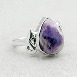 Morado Opal Gemstone Silver Ring