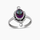 Tourmaline Silver Rings