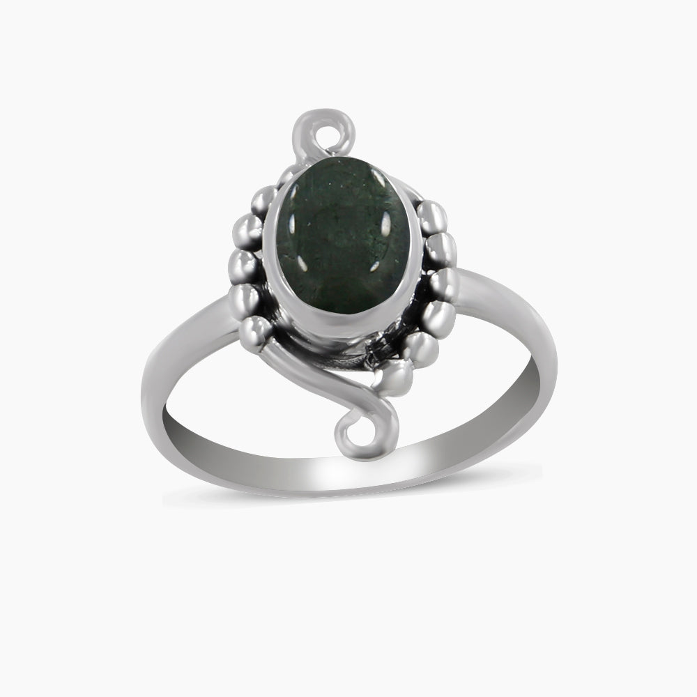 Tourmaline Silver Rings