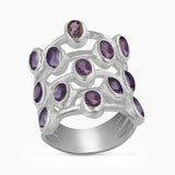 925 Sterling Silver Amethyst Rings