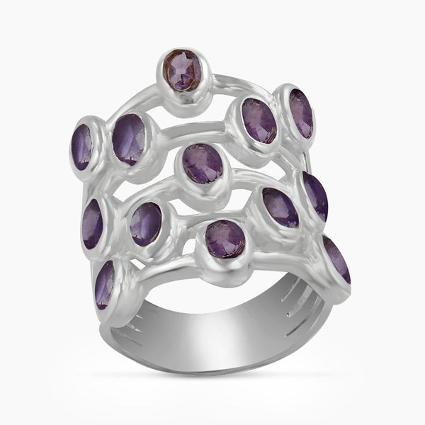 925 Sterling Silver Amethyst Rings