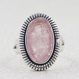 925 Sterling Silver Morganite Ring Jewelry