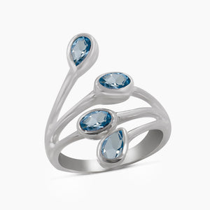 Natural Peridot Silver Rings