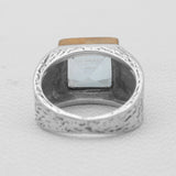 Blue Topaz Silver Rings