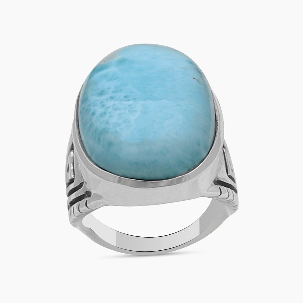 925 Sterling Silver Larimar Rings