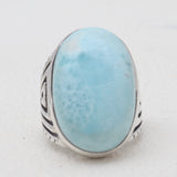 925 Sterling Silver Larimar Rings