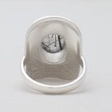 Golden Rutilated Quartz Silver Rings