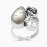 Pyrite Silver Rings
