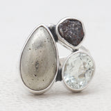 Pyrite Silver Rings