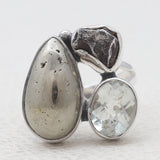 Pyrite Silver Rings