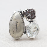 Pyrite Silver Rings