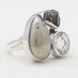 Pyrite Silver Rings