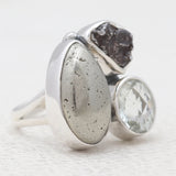 Pyrite Silver Rings