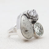 Pyrite Silver Rings