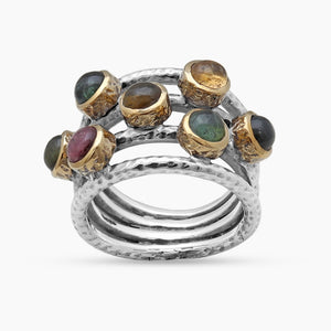 925 Sterling Silver Tourmaline Rings