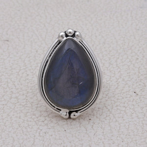 925 Sterling Silver Labradorite Rings