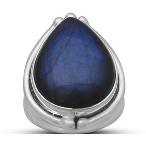 925 Sterling Silver Labradorite Rings