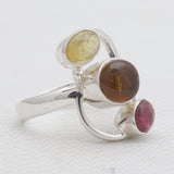 Tourmaline Silver Rings