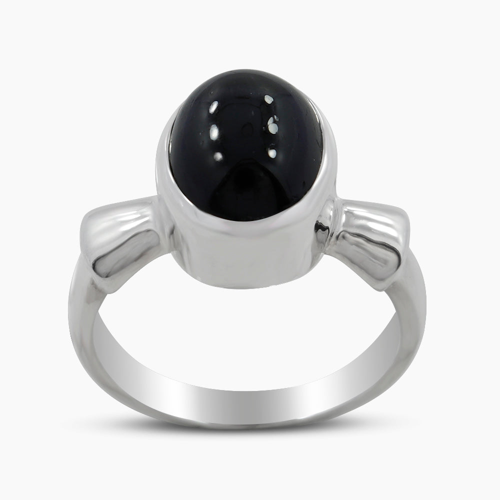 925 Sterling Silver Black Star Rings