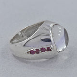 Crystal Silver Ring