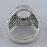 Crystal Silver Ring