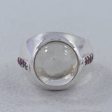 Crystal Silver Ring