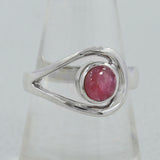 Tourmaline Cabochon Sterling Silver Gift Ring