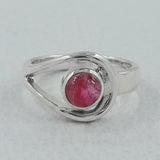 Tourmaline Cabochon Sterling Silver Gift Ring