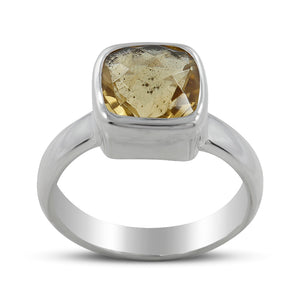 925 Sterling Silver Citrine Ring