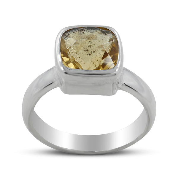 925 Sterling Silver Citrine Ring