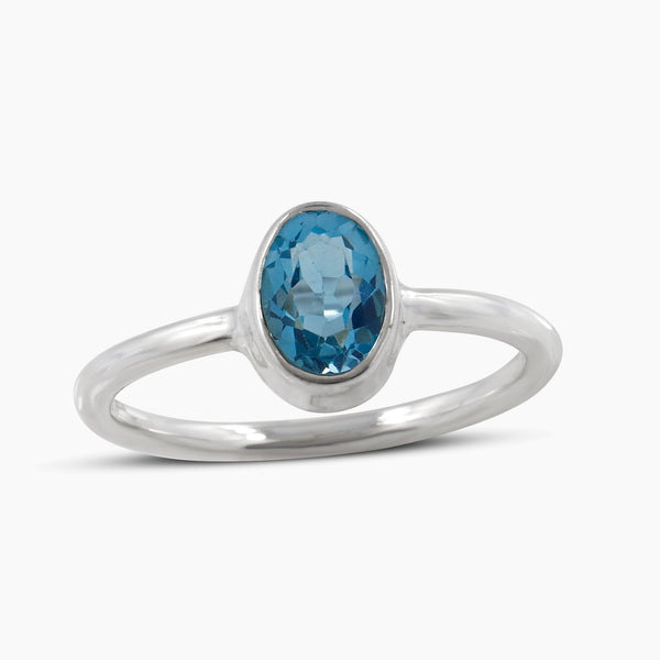 Natural Ruby Silver Rings