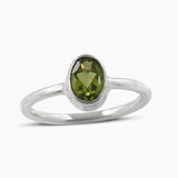 Natural Ruby Silver Rings