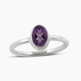 Natural Ruby Silver Rings