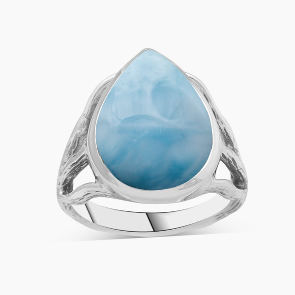 Larimar Silver Rings
