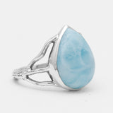 Larimar Silver Rings