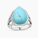 Larimar Silver Rings