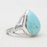 Larimar Silver Rings