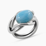 Rainbow Moonstone Silver Rings