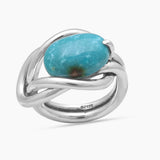 Rainbow Moonstone Silver Rings