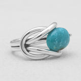 Rainbow Moonstone Silver Rings