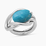 Rainbow Moonstone Silver Rings