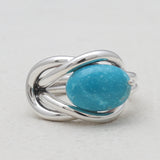 Rainbow Moonstone Silver Rings
