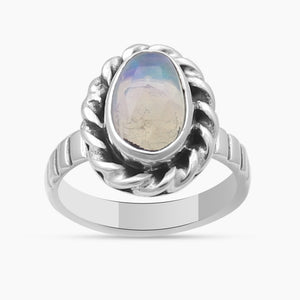 Ethiopian Opal silver Ring