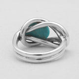 Rainbow Moonstone Silver Rings