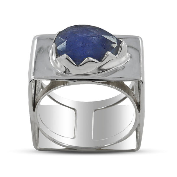 925 Sterling Silver Larimar Ring