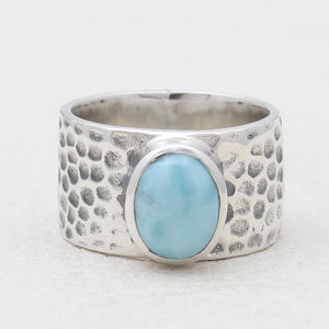 925 Sterling Silver Larimar Rings