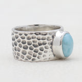 925 Sterling Silver Larimar Rings