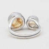 Rainbow Moonstone Silver Rings