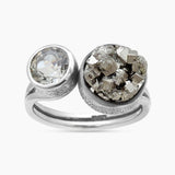 925 Sterling Silver Pyrite Rings
