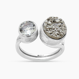 925 Sterling Silver Pyrite Rings